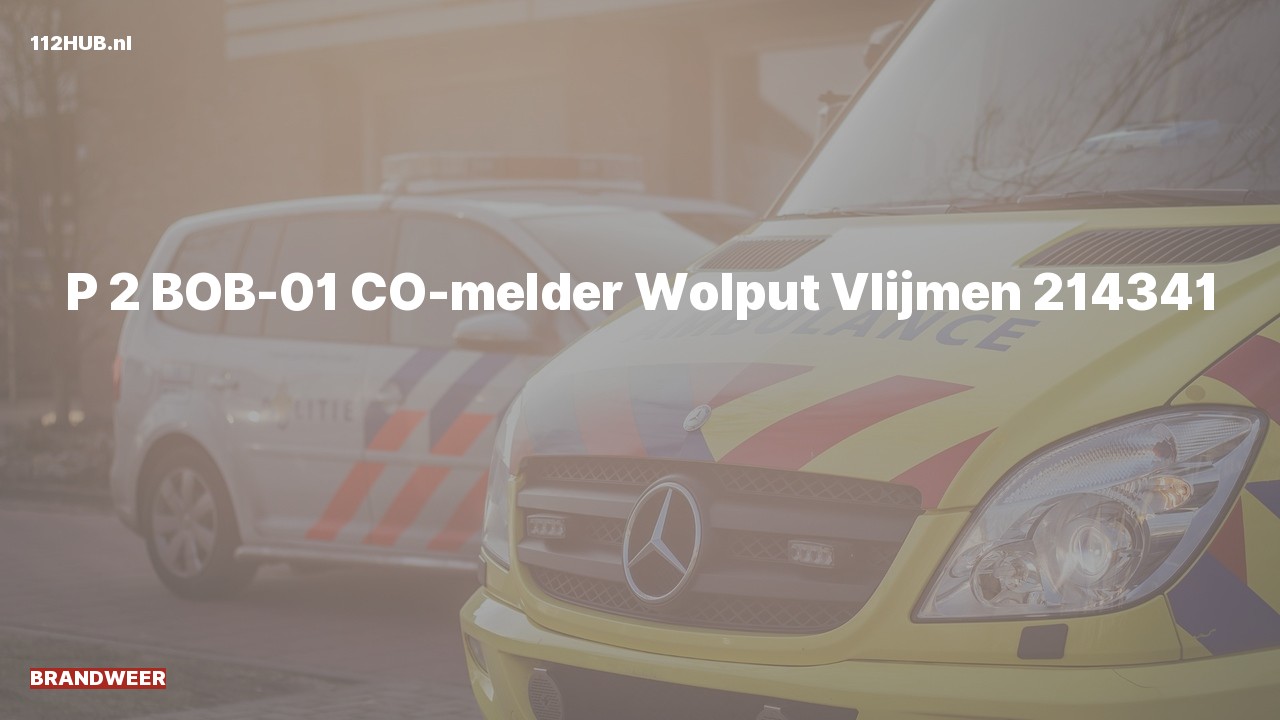Deelafbeelding voor P2000-melding voor CO-melder.