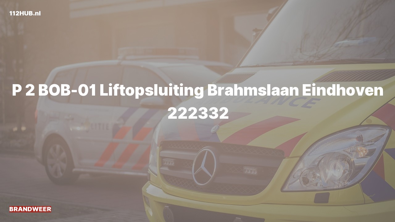 Deelafbeelding voor Brandweer met gepaste spoed naar de Brahmslaan in Eindhoven.