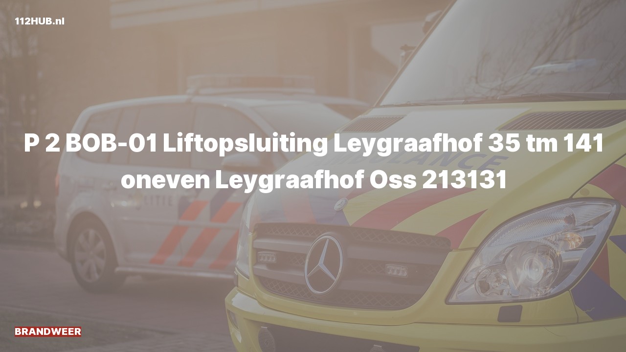 Deelafbeelding voor De brandweer is met gepaste spoed uitgerukt naar de Leygraafhof in Oss