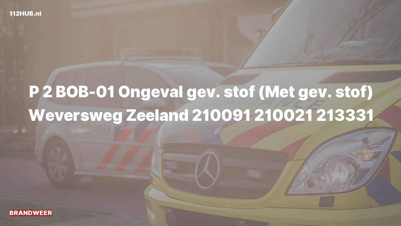 Deelafbeelding voor Brandweer met gepaste spoed naar de Weversweg in Zeeland.