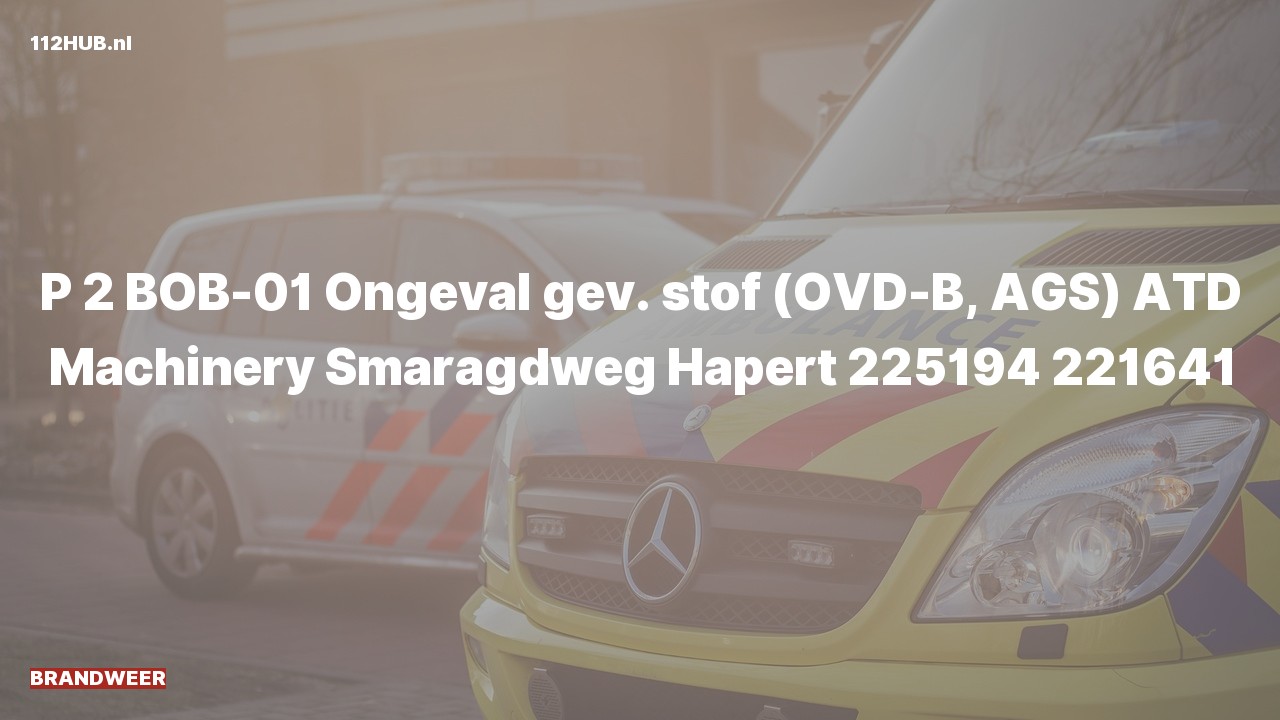 Deelafbeelding voor De brandweer is met gepaste spoed uitgerukt voor een ongeval naar de Smaragdweg in Hapert