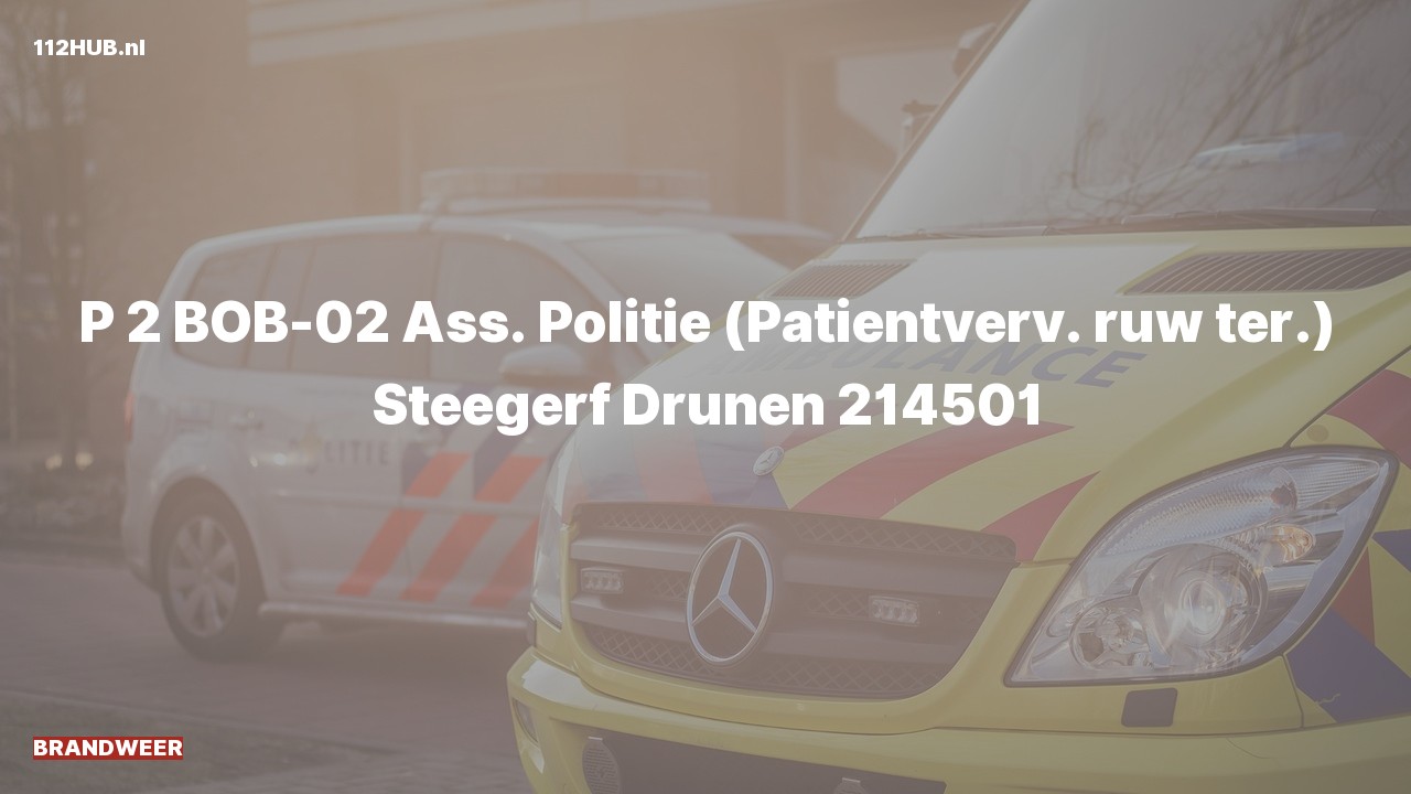 Deelafbeelding voor P2000-melding.