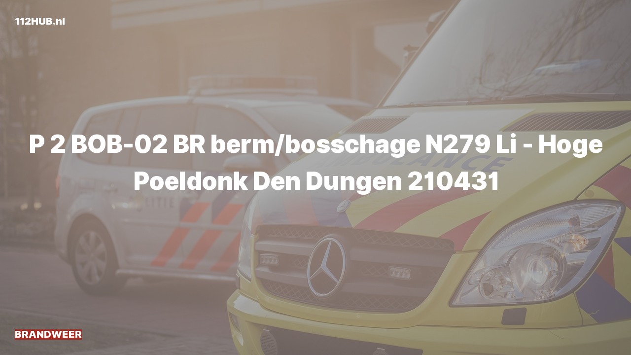 Deelafbeelding voor De brandweer is met gepaste spoed uitgerukt voor een brand naar de Poeldonk in Den Dungen
