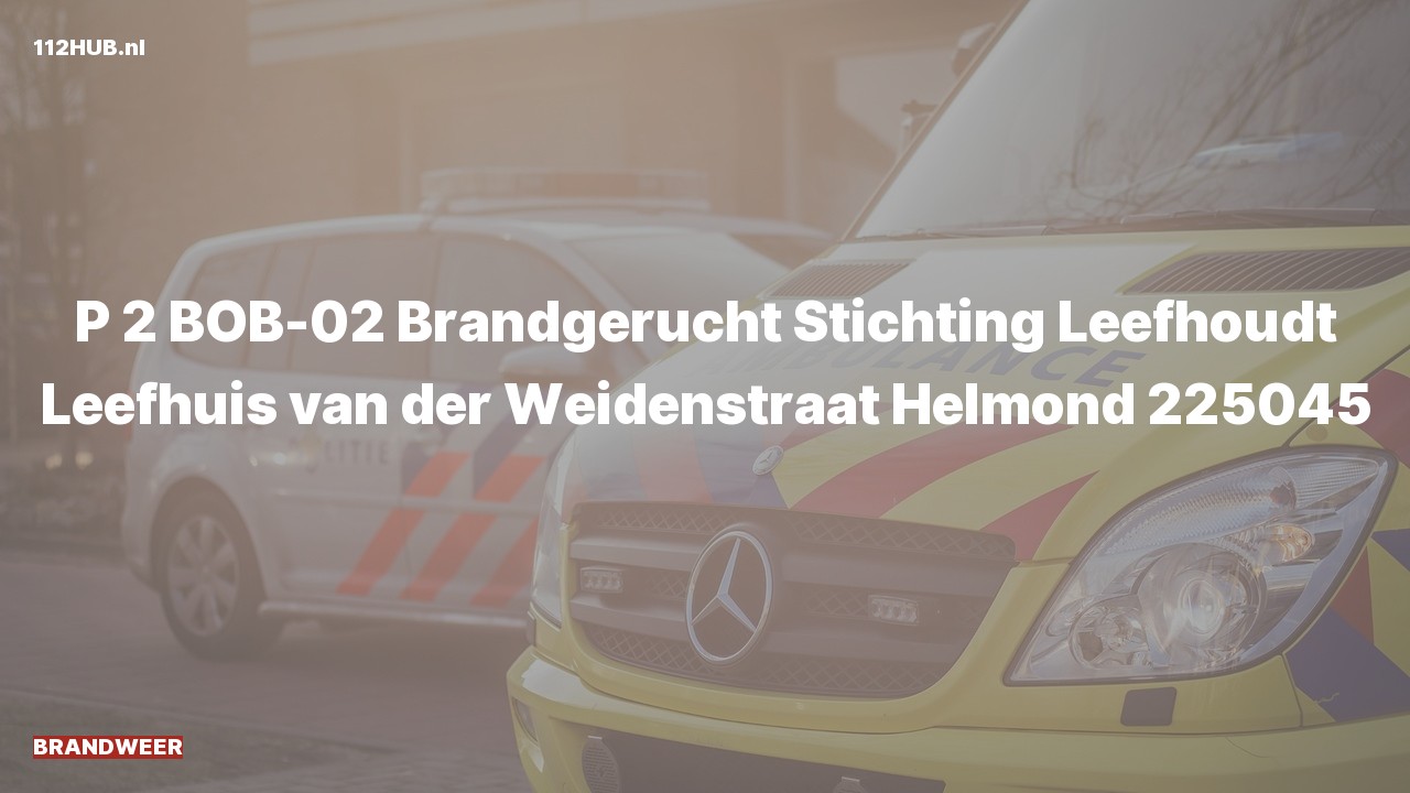 Deelafbeelding voor De brandweer is met gepaste spoed uitgerukt voor een brandgerucht naar de van der Weidenstraat in Helmond
