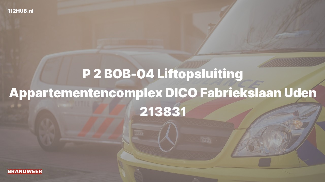 Deelafbeelding voor Brandweer met gepaste spoed naar de Fabriekslaan in Uden.