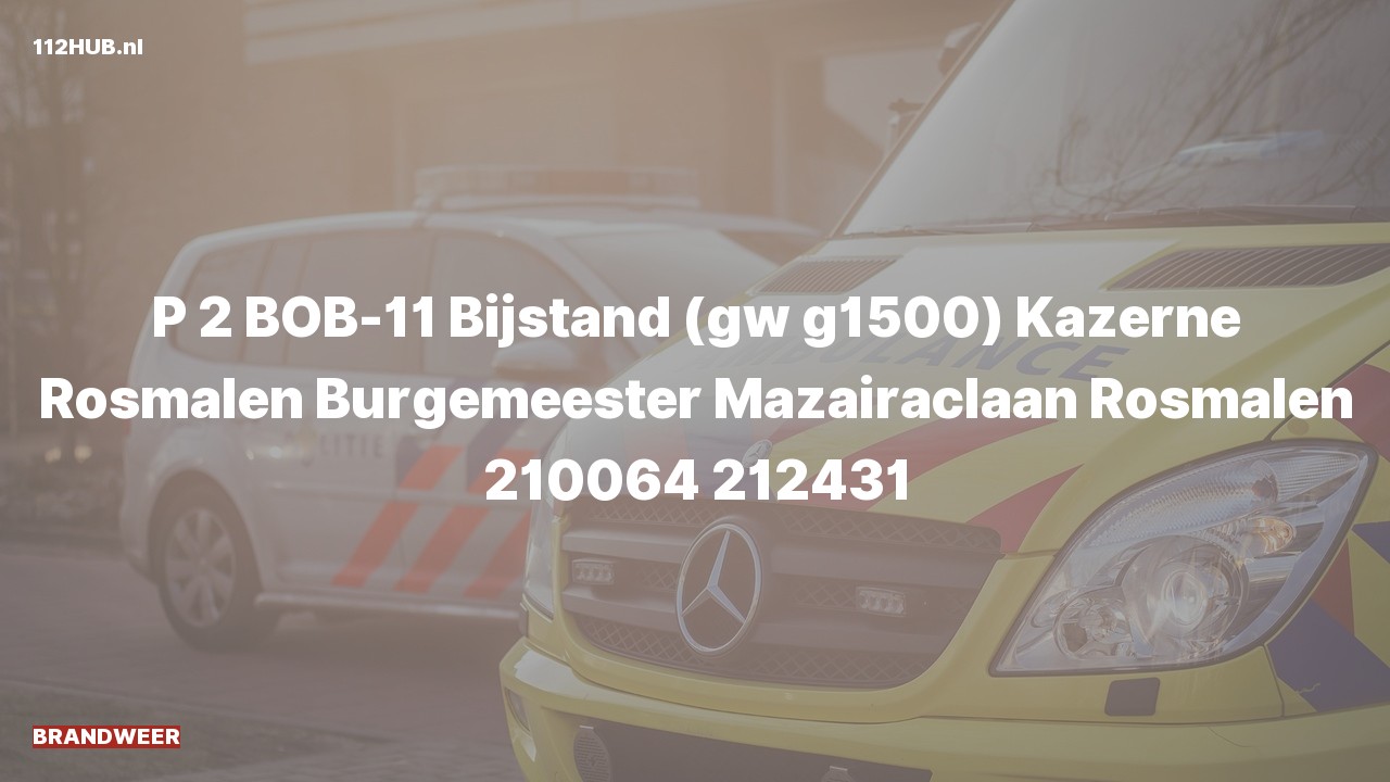 Deelafbeelding voor Brandweer met gepaste spoed naar de Burgemeester Mazairaclaan in Rosmalen.