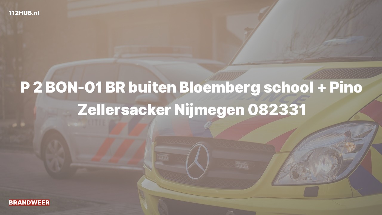 Deelafbeelding voor Brandweer met gepaste spoed naar de Zellersacker in Nijmegen.