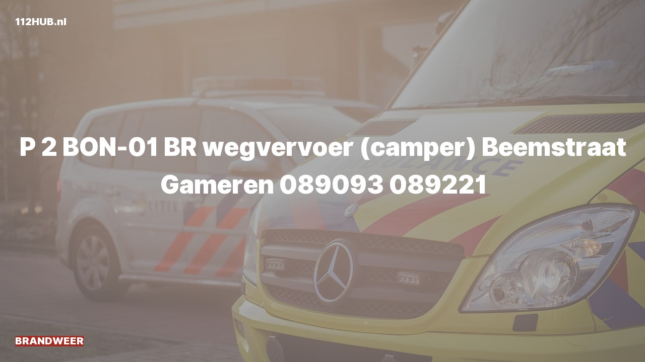 Deelafbeelding voor Brandweer met gepaste spoed naar de Beemstraat in Gameren.