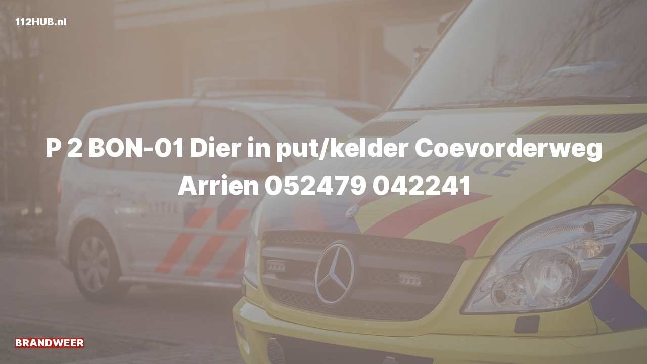 Deelafbeelding voor P2000-melding.
