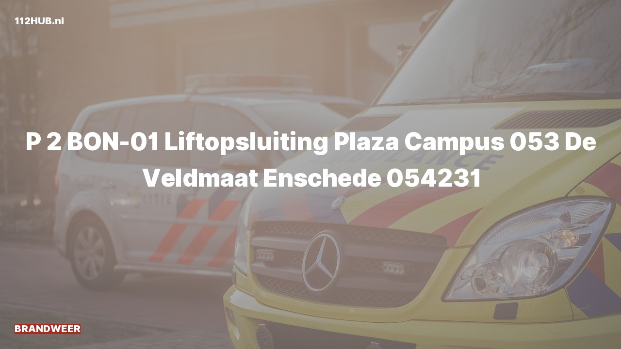 Deelafbeelding voor De brandweer is met gepaste spoed uitgerukt naar de De Veldmaat in Enschede