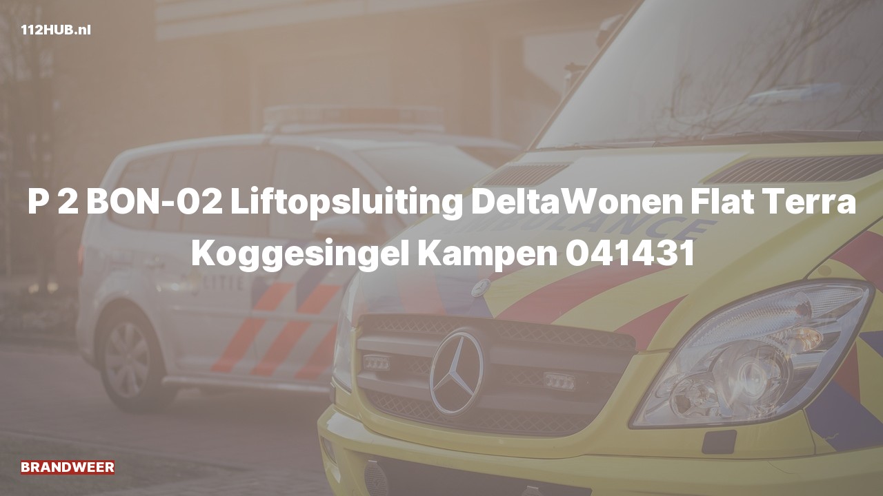 Deelafbeelding voor Brandweer met gepaste spoed naar de Koggesingel in Kampen.