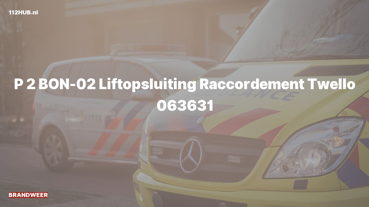 Deelafbeelding voor Brandweer met gepaste spoed naar de Raccordement in Twello.