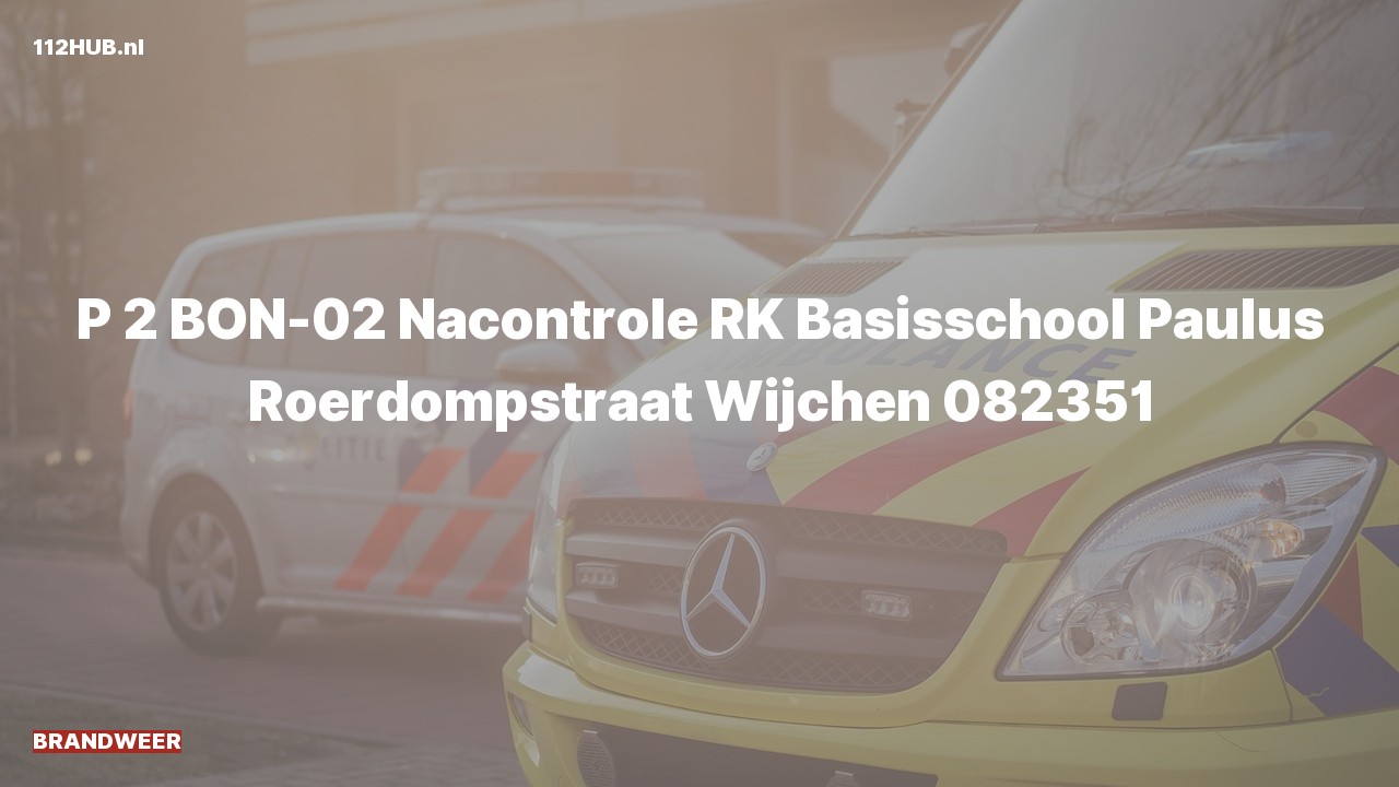Deelafbeelding voor Brandweer met gepaste spoed naar de Roerdompstraat in Wijchen.