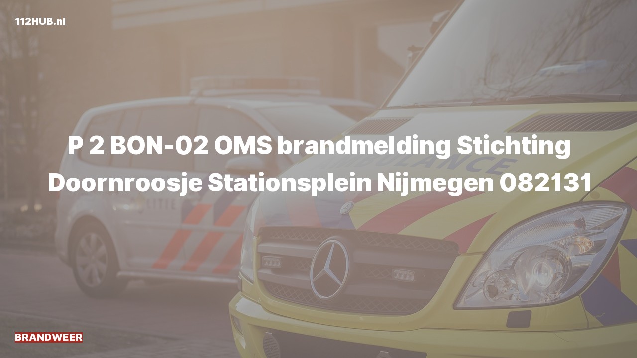 Deelafbeelding voor Brandweer met gepaste spoed voor automatische brandmelding naar de Stationsplein in Nijmegen.