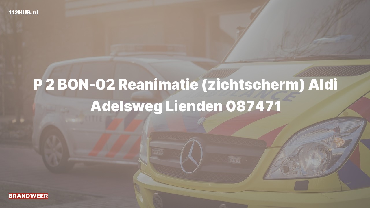 Deelafbeelding voor P2000-melding.