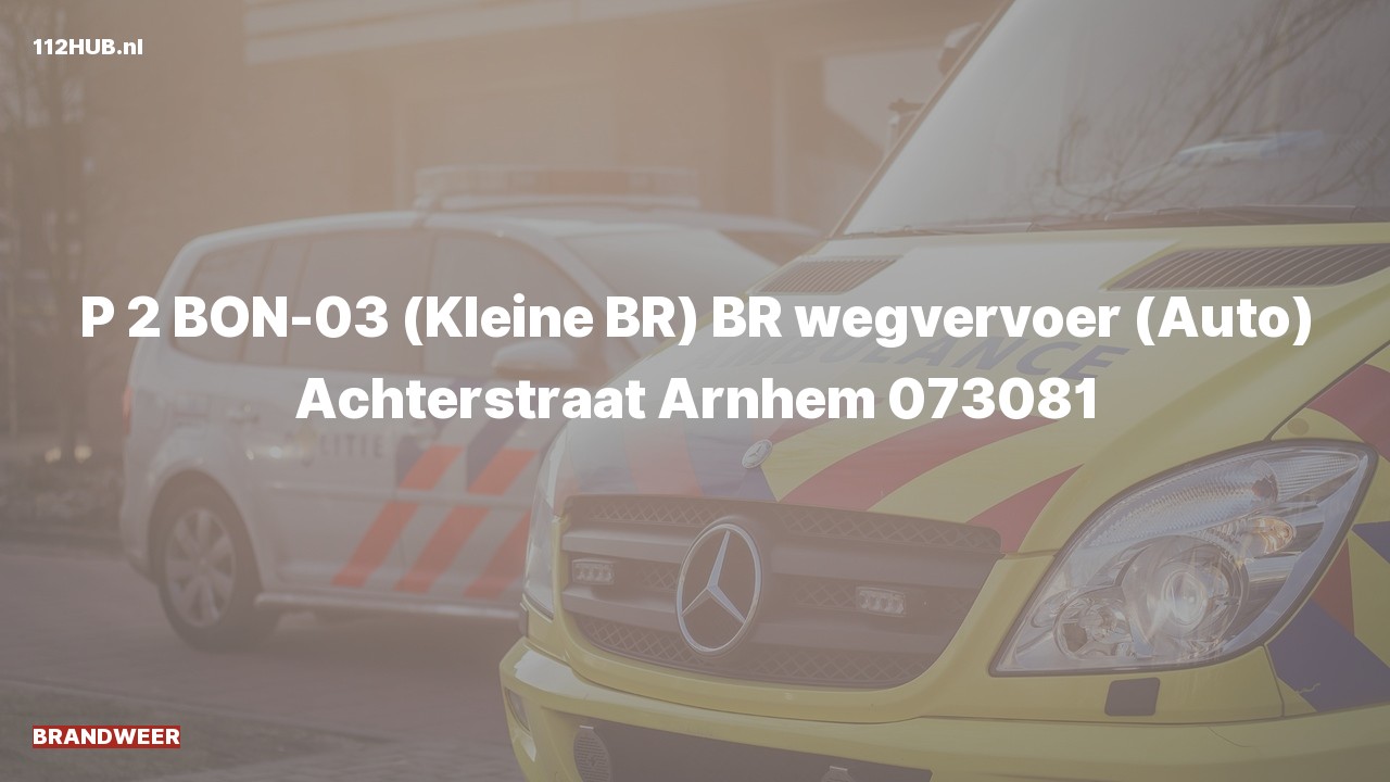 Deelafbeelding voor P2000-melding.