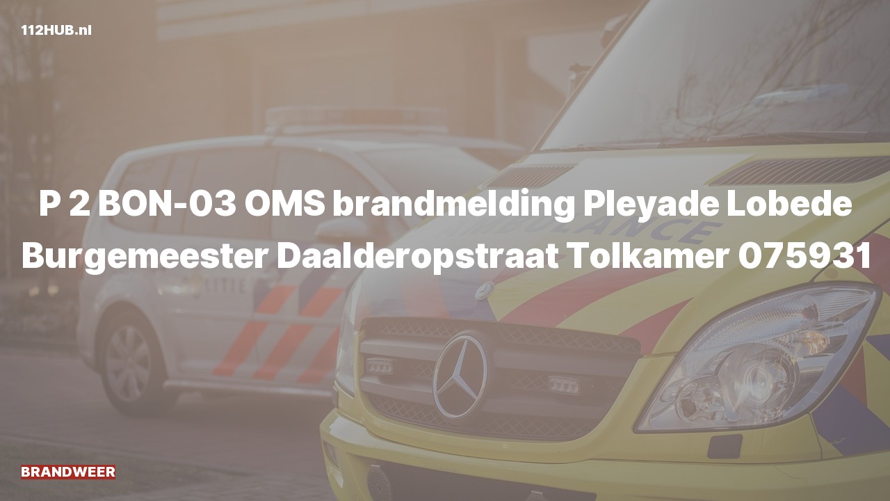 Deelafbeelding voor P2000-melding voor automatische brandmelding.