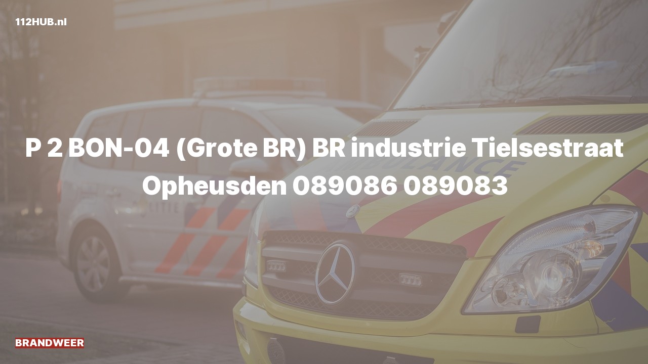 Deelafbeelding voor P2000-melding.