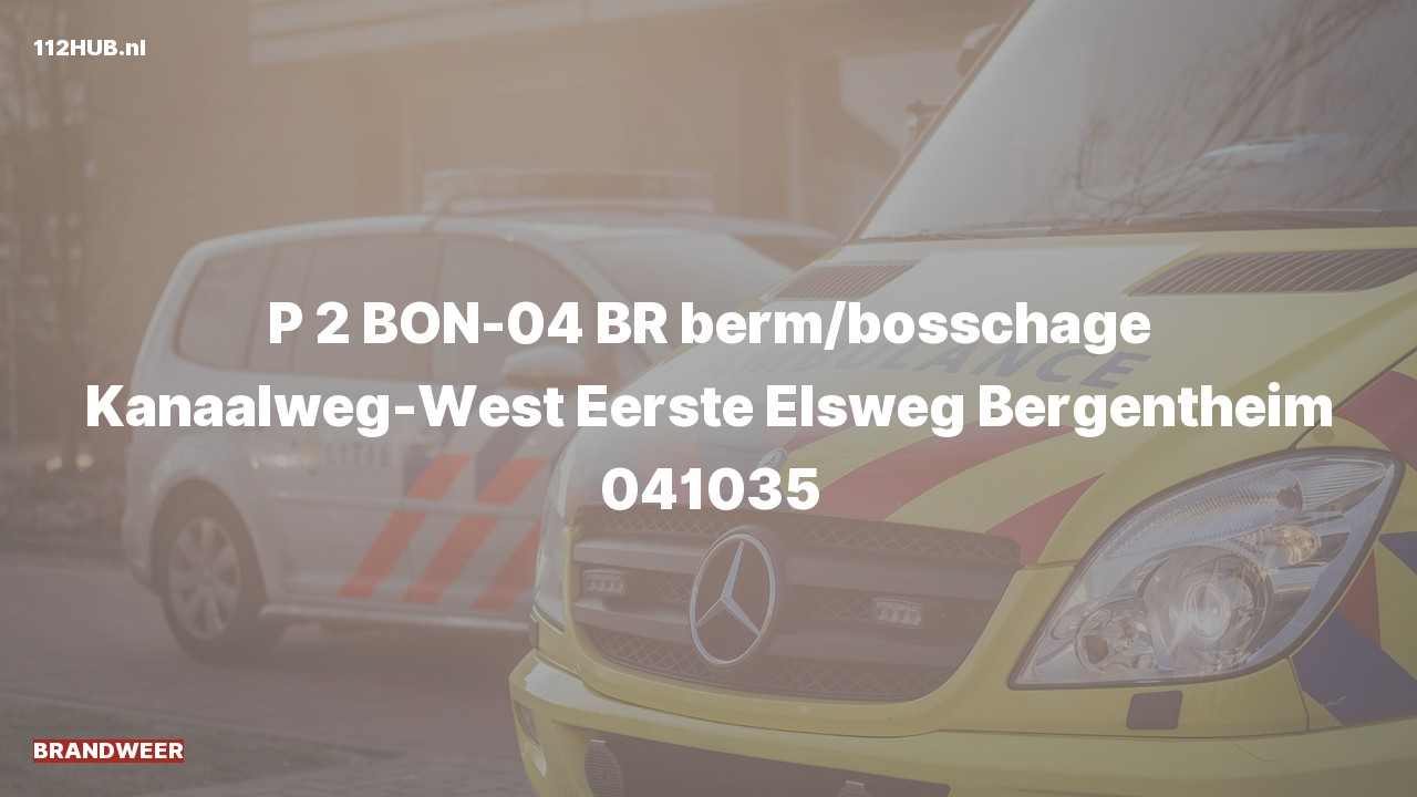 Deelafbeelding voor Brandweer met gepaste spoed naar de Kanaalweg-West in Bergentheim.