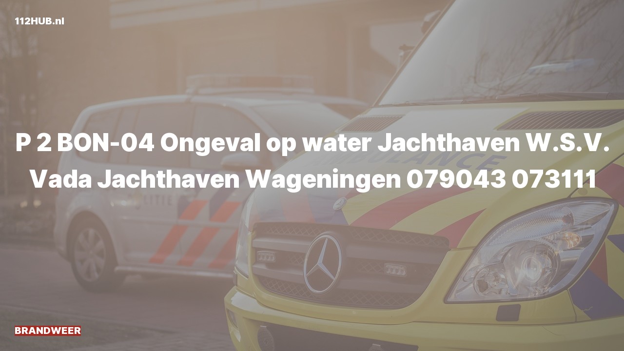 Deelafbeelding voor P2000-melding.