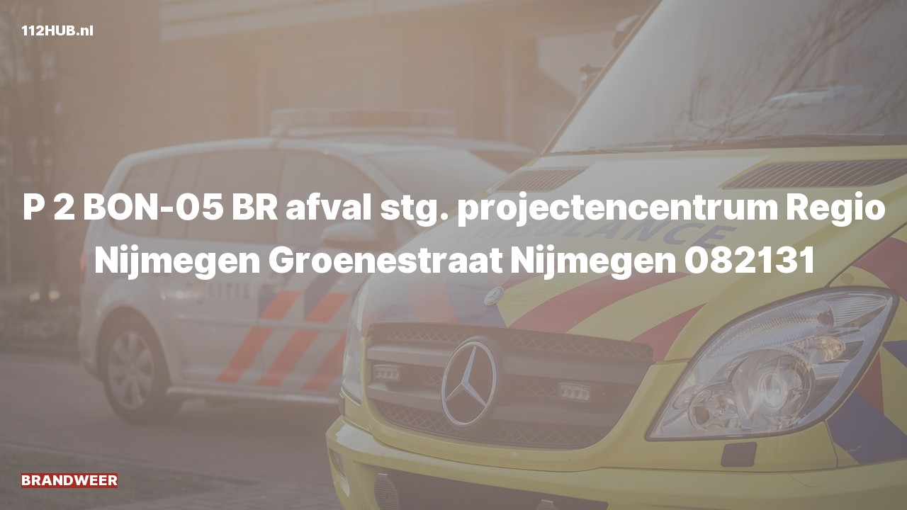 Deelafbeelding voor Brandweer met gepaste spoed naar de Groenestraat in Nijmegen.