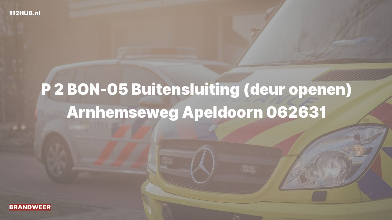 Deelafbeelding voor Brandweer met gepaste spoed naar de Arnhemseweg in Apeldoorn.
