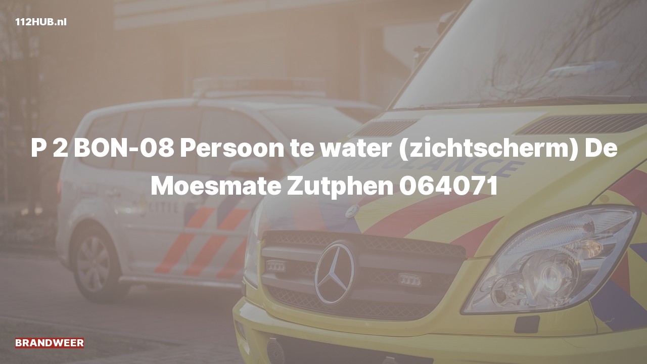 Deelafbeelding voor P2000-melding.