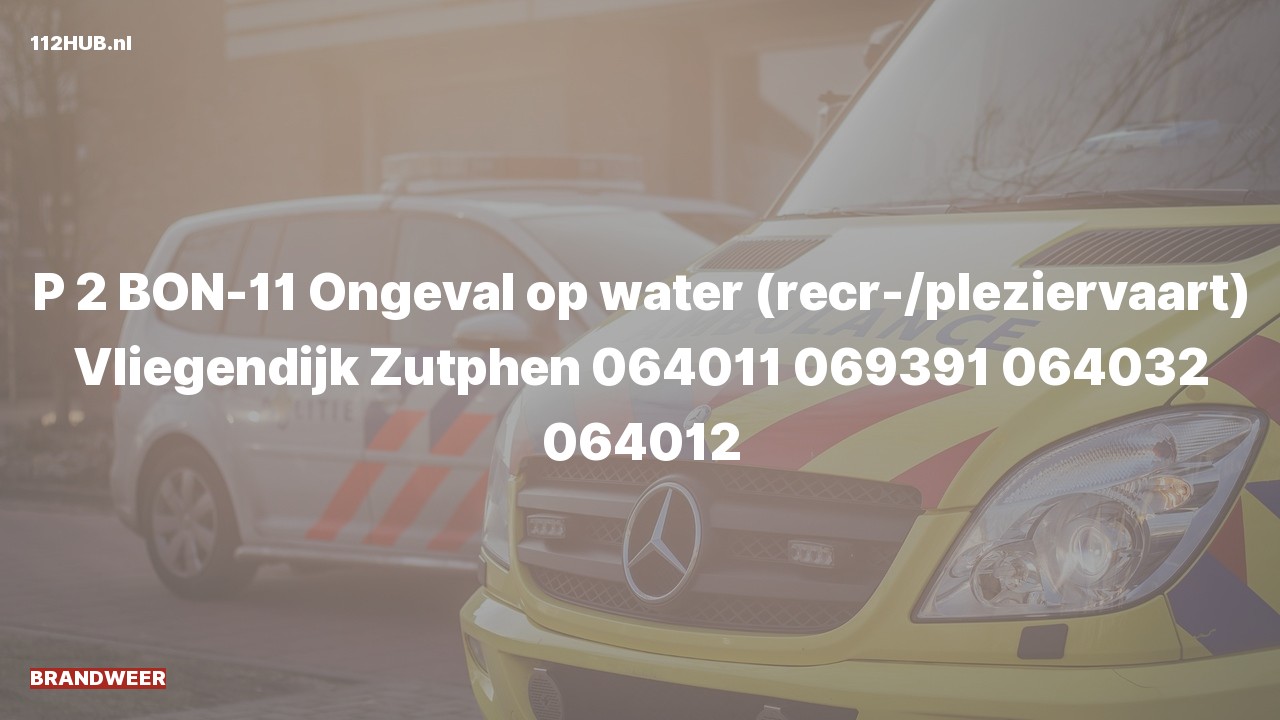 Deelafbeelding voor Brandweer met gepaste spoed naar de Vliegendijk in Zutphen.