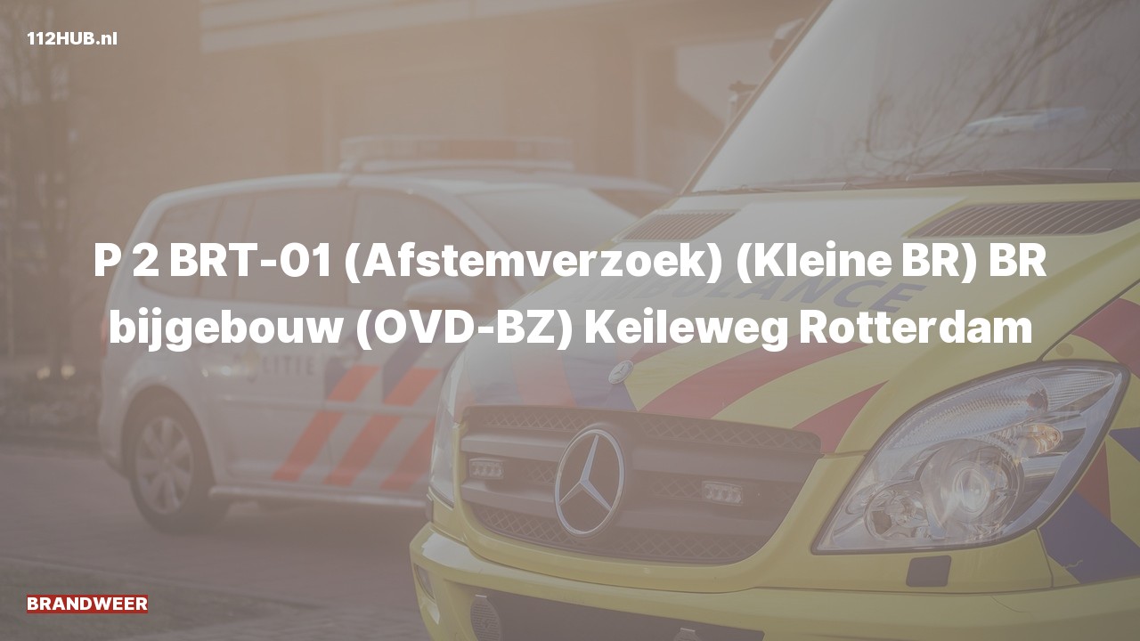 Deelafbeelding voor Brandweer met gepaste spoed naar de Keileweg in Rotterdam.