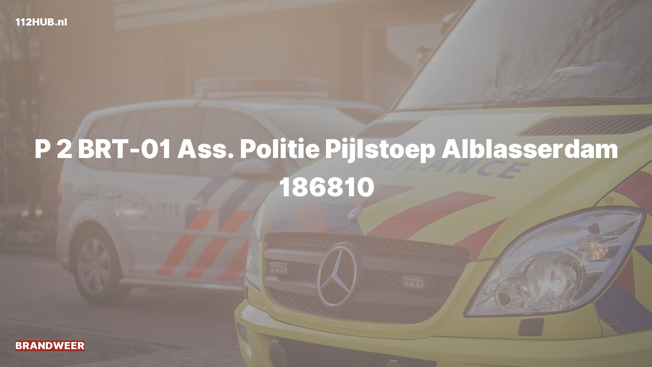 Deelafbeelding voor Brandweer met gepaste spoed naar de Pijlstoep in Alblasserdam.
