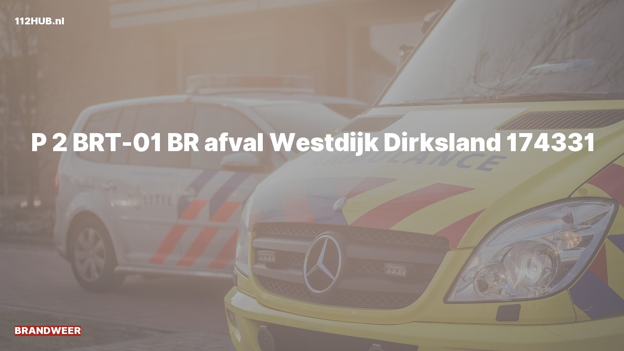 Deelafbeelding voor Brandweer met gepaste spoed naar de Westdijk in Dirksland.
