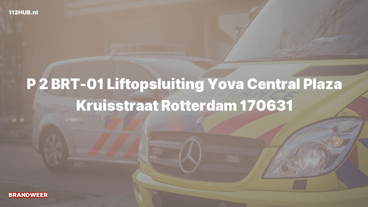 Deelafbeelding voor Brandweer met gepaste spoed naar de Kruisstraat in Rotterdam.