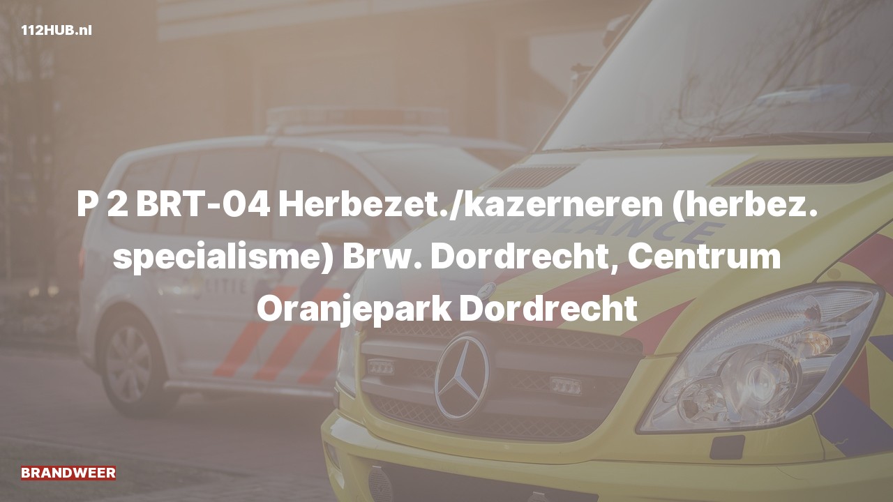 Deelafbeelding voor De brandweer is met gepaste spoed uitgerukt naar de Oranjepark in Dordrecht