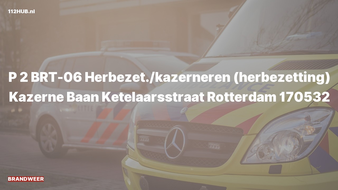 Deelafbeelding voor Brandweer met gepaste spoed naar de Ketelaarsstraat in Rotterdam.