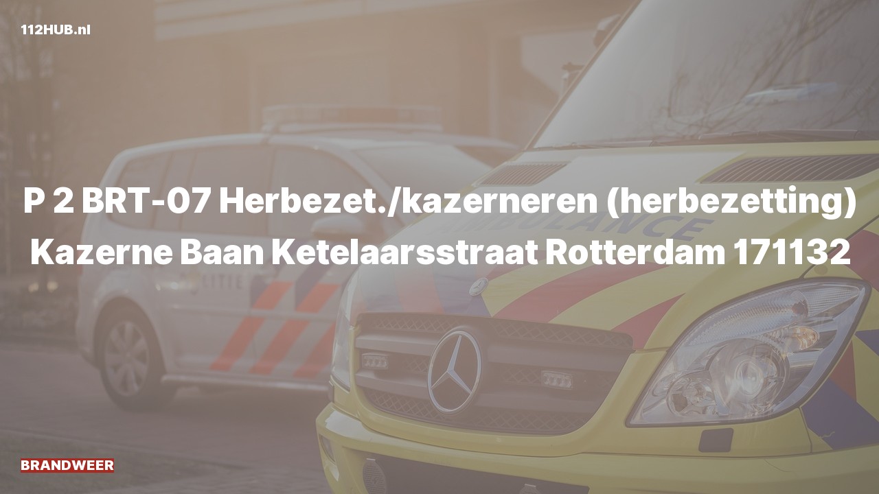 Deelafbeelding voor Brandweer met gepaste spoed naar de Ketelaarsstraat in Rotterdam.
