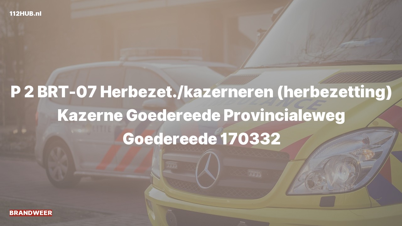 Deelafbeelding voor Brandweer met gepaste spoed naar de Provincialeweg in Goedereede.