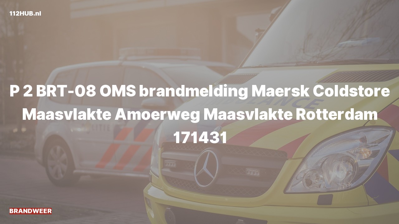 Deelafbeelding voor De brandweer is met gepaste spoed uitgerukt voor een automatische brandmelding naar de Amoerweg in Maasvlakte Rotterdam