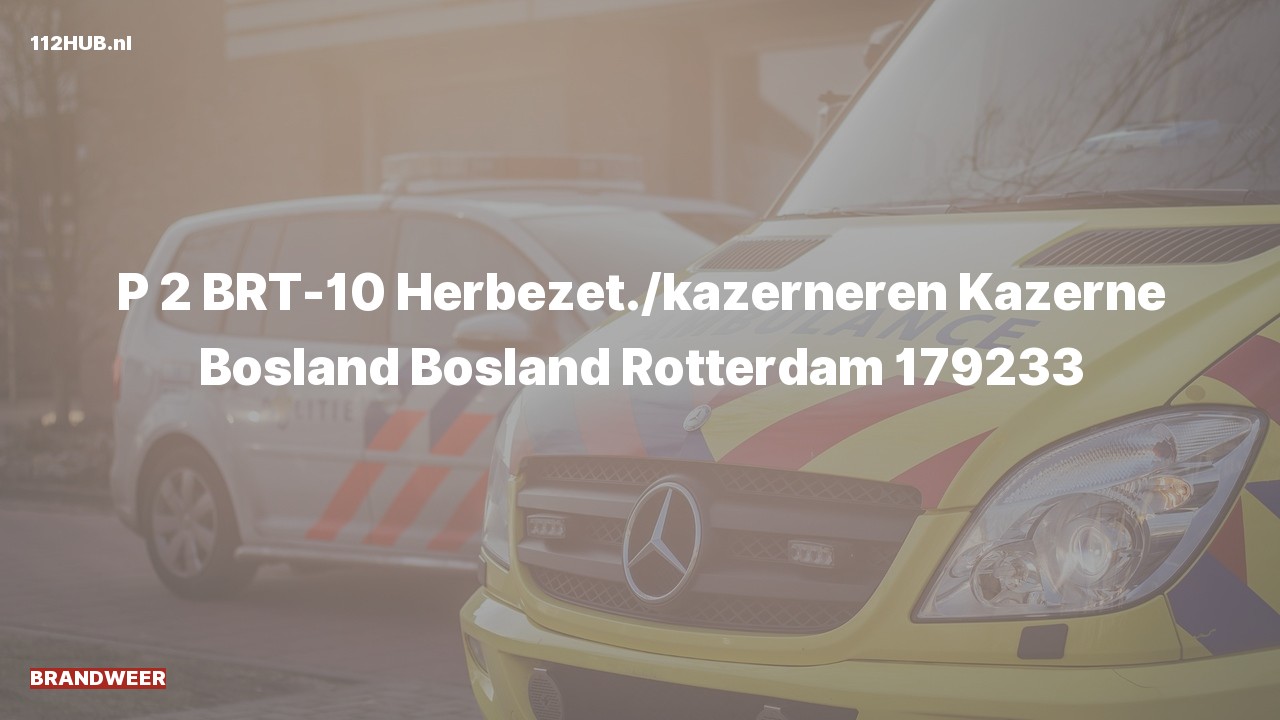 Deelafbeelding voor Brandweer met gepaste spoed naar de Bosland in Rotterdam.