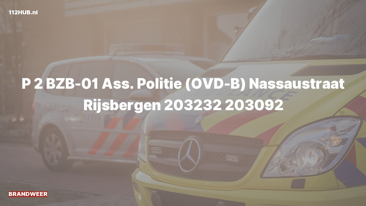 Deelafbeelding voor De brandweer is met gepaste spoed uitgerukt naar de Nassaustraat in Rijsbergen