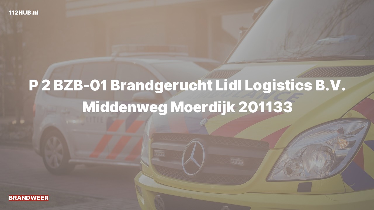 Deelafbeelding voor Brandweer met gepaste spoed voor brandgerucht naar de Middenweg in Moerdijk.