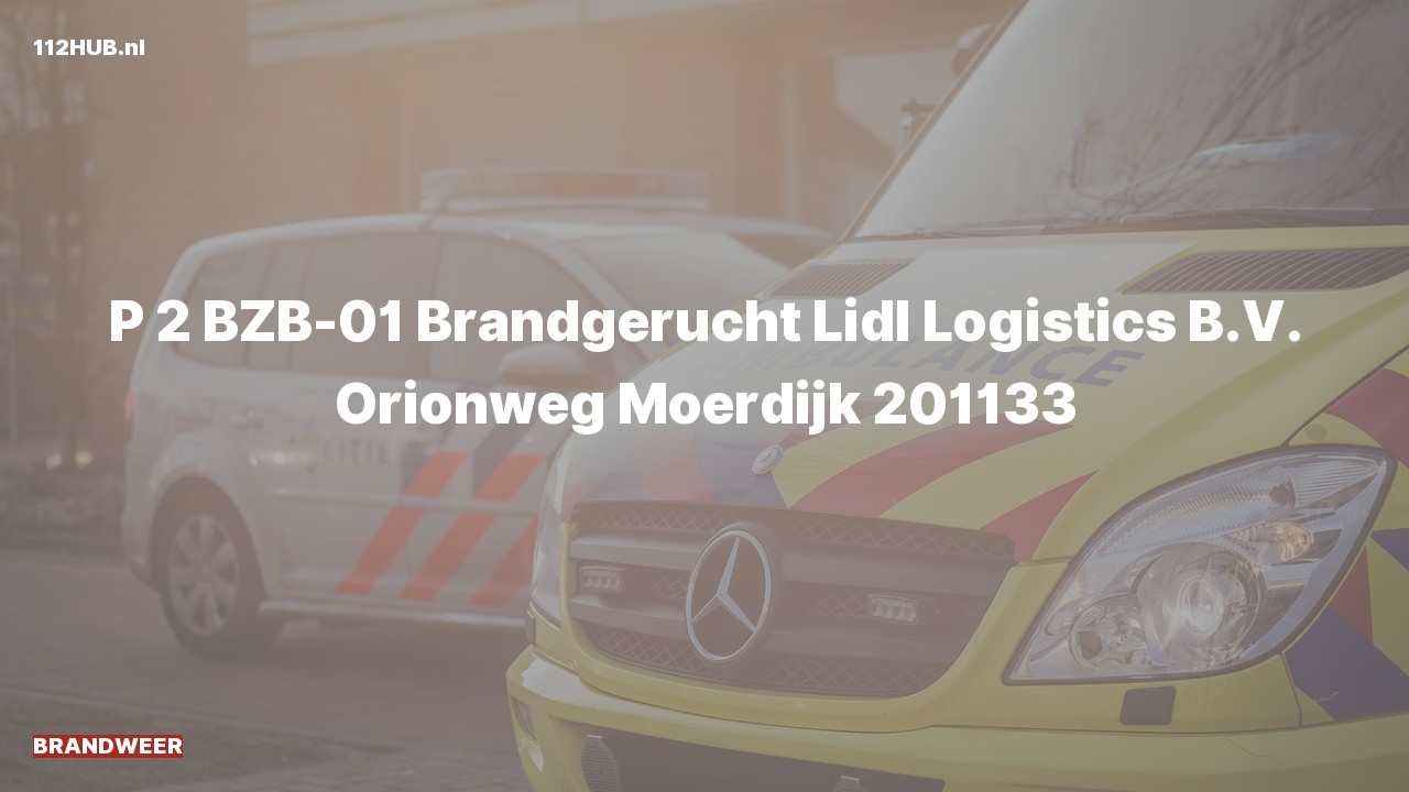 Deelafbeelding voor Brandweer met gepaste spoed voor brandgerucht naar de Orionweg in Moerdijk.