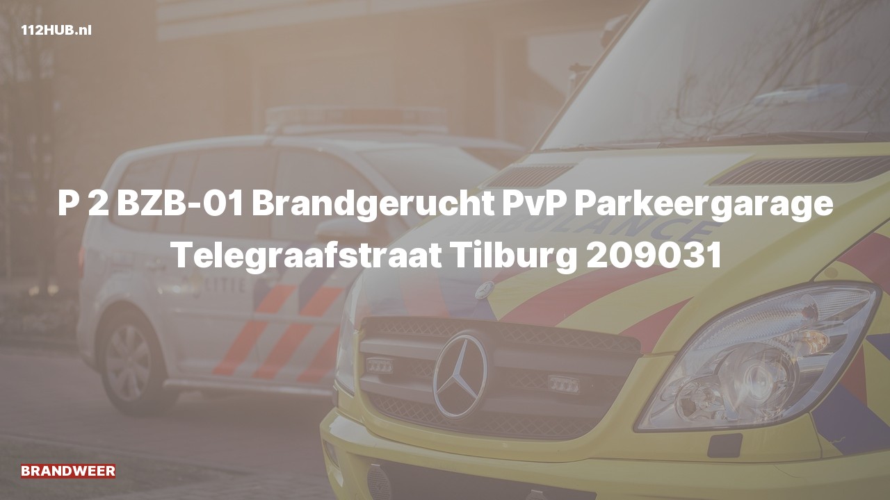 Deelafbeelding voor Brandweer met gepaste spoed voor brandgerucht naar de Telegraafstraat in Tilburg.