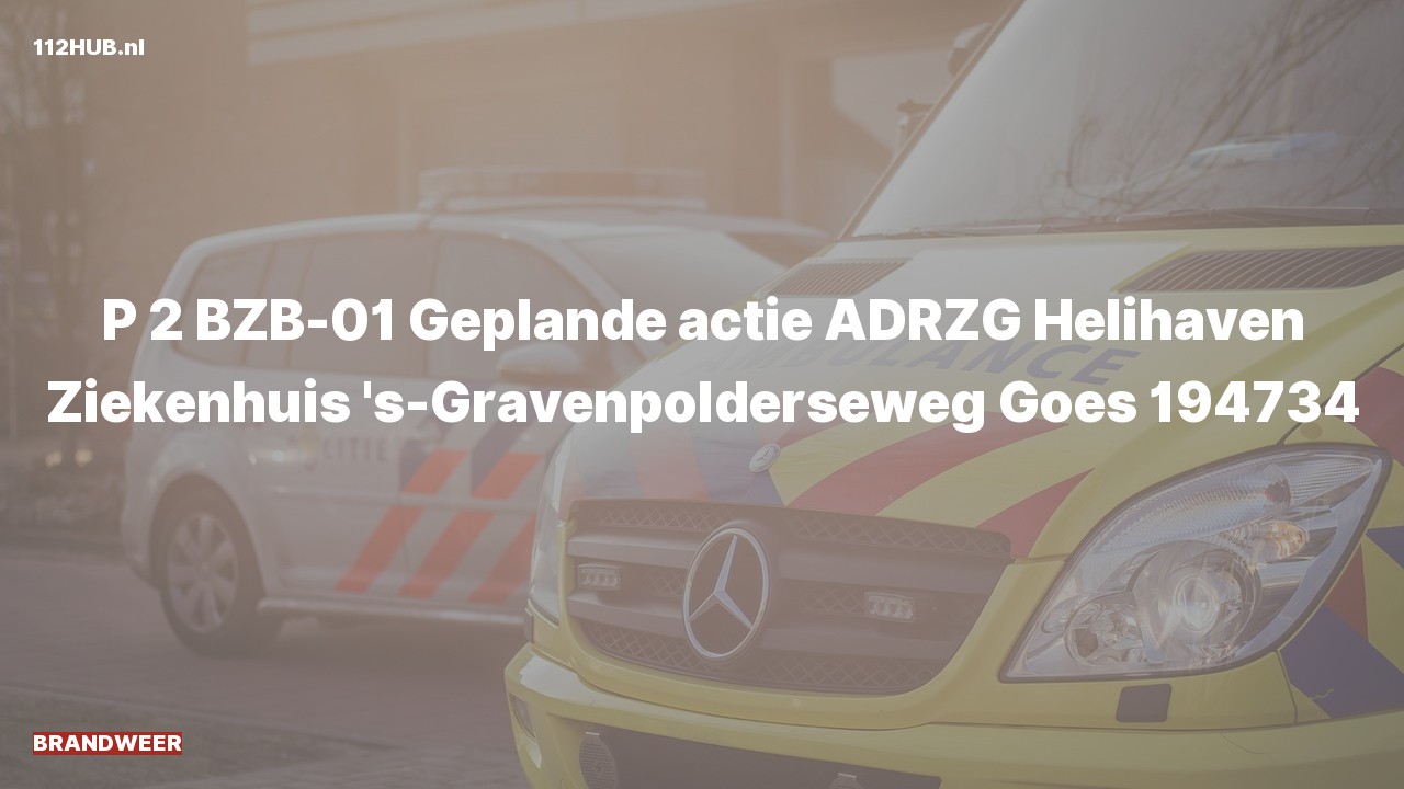 Deelafbeelding voor Brandweer met gepaste spoed naar de 's-Gravenpolderseweg in Goes.