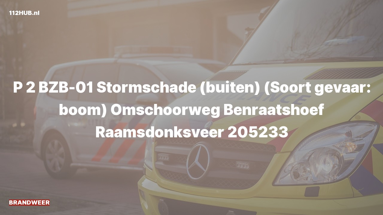 Deelafbeelding voor Brandweer met gepaste spoed naar de Omschoorweg in Raamsdonksveer.