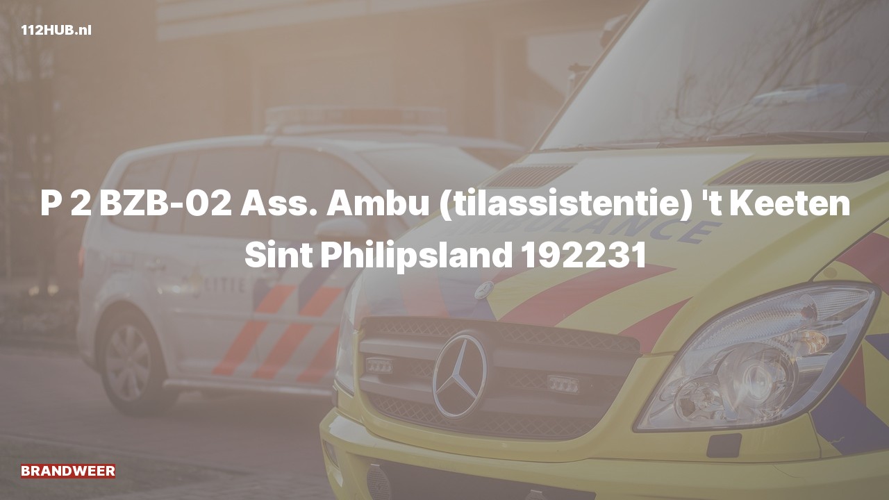 Deelafbeelding voor Brandweer met gepaste spoed voor ambulance-assistentie naar de 't Keeten in Sint Philipsland.