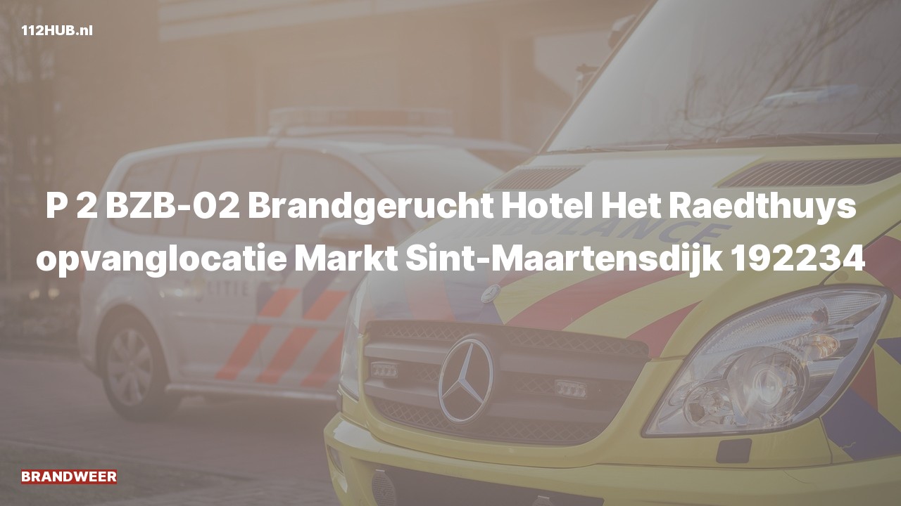 Deelafbeelding voor P2000-melding voor brandgerucht.