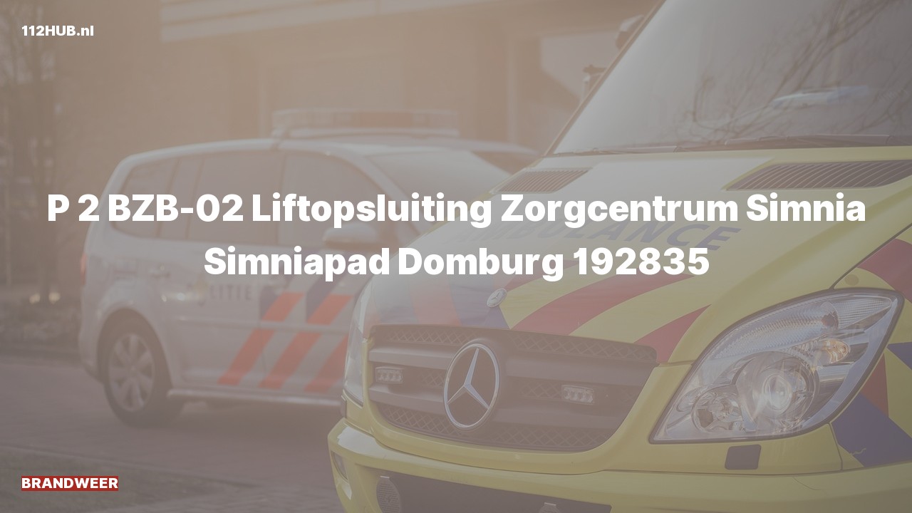 Deelafbeelding voor P2000-melding.