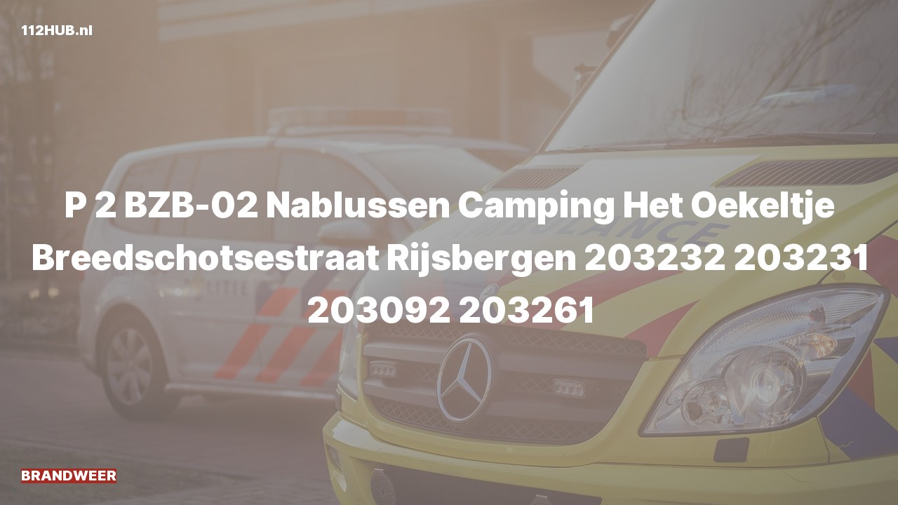 Deelafbeelding voor De brandweer is met gepaste spoed uitgerukt naar de Breedschotsestraat in Rijsbergen