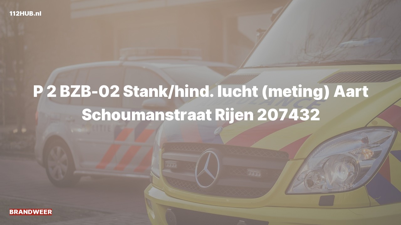 Deelafbeelding voor Brandweer met gepaste spoed voor stank of gaslucht naar de Aart Schoumanstraat in Rijen.