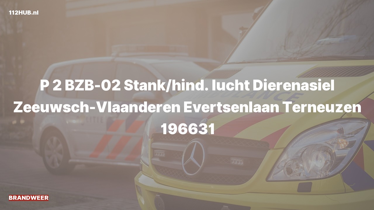 Deelafbeelding voor Brandweer met gepaste spoed voor stank of gaslucht naar de Evertsenlaan in Terneuzen.
